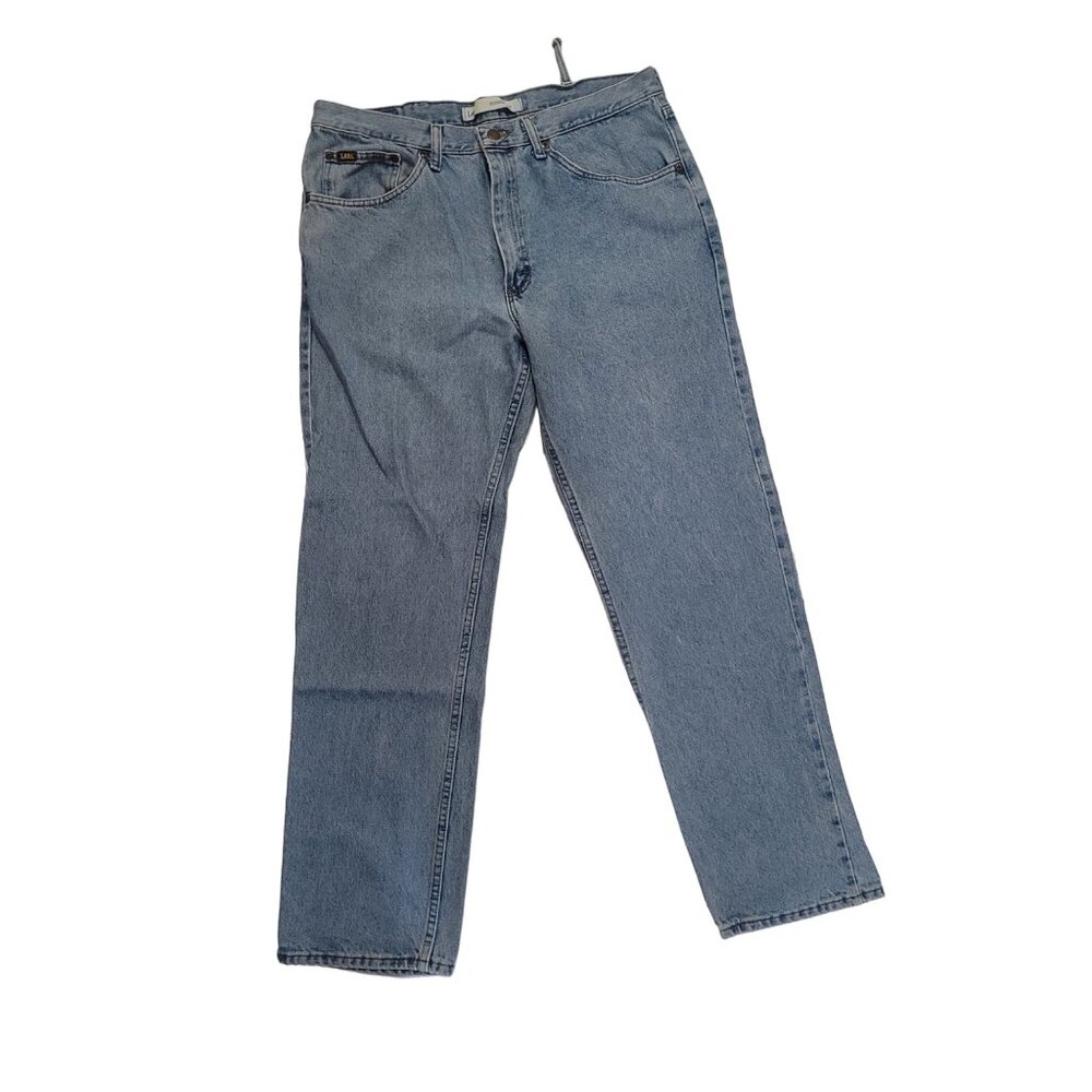 Lee Regular Fit Light Wash Denim Jeans Sz 36x32